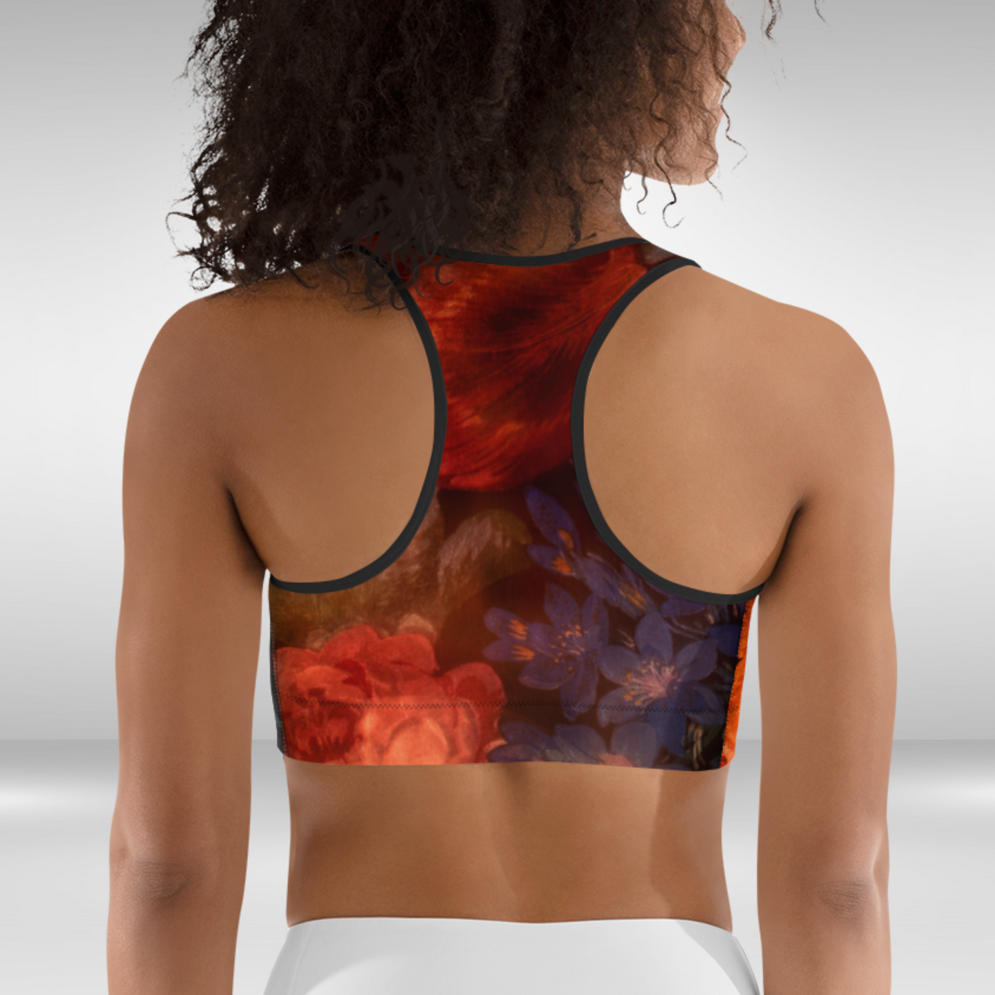 Women Sports Bra - Autumn Floral Print