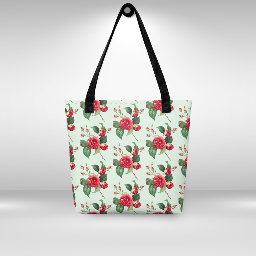 Shopping Tote Bag - Blossom Peony Print
