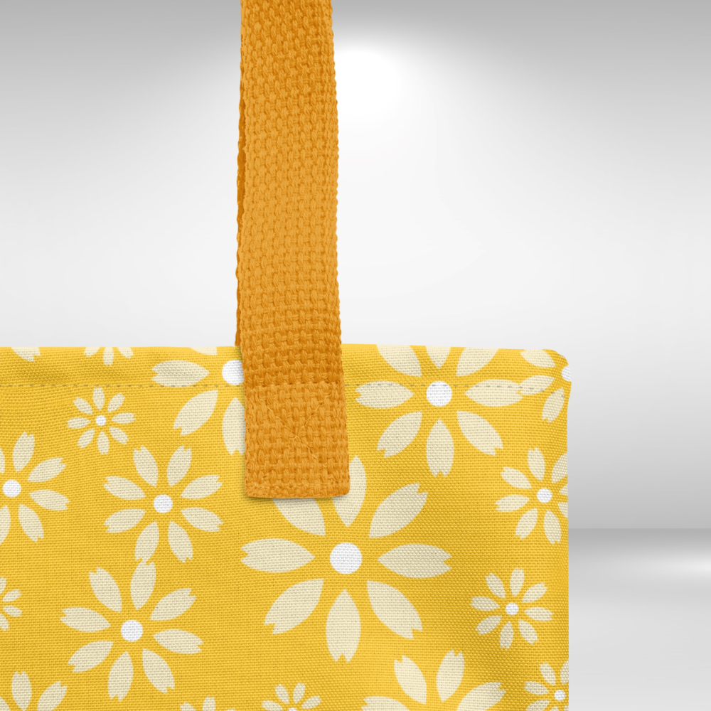 Shopping Tote Bag - Yellow Daisy Tote bag Print