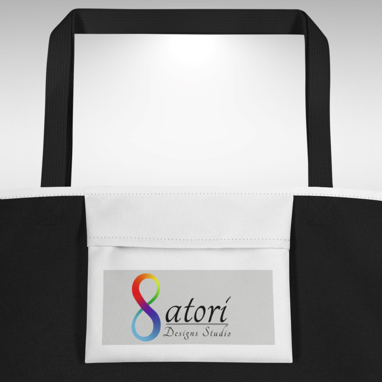 Shopping Tote Bag Large - August Birth Flower Poppy Print