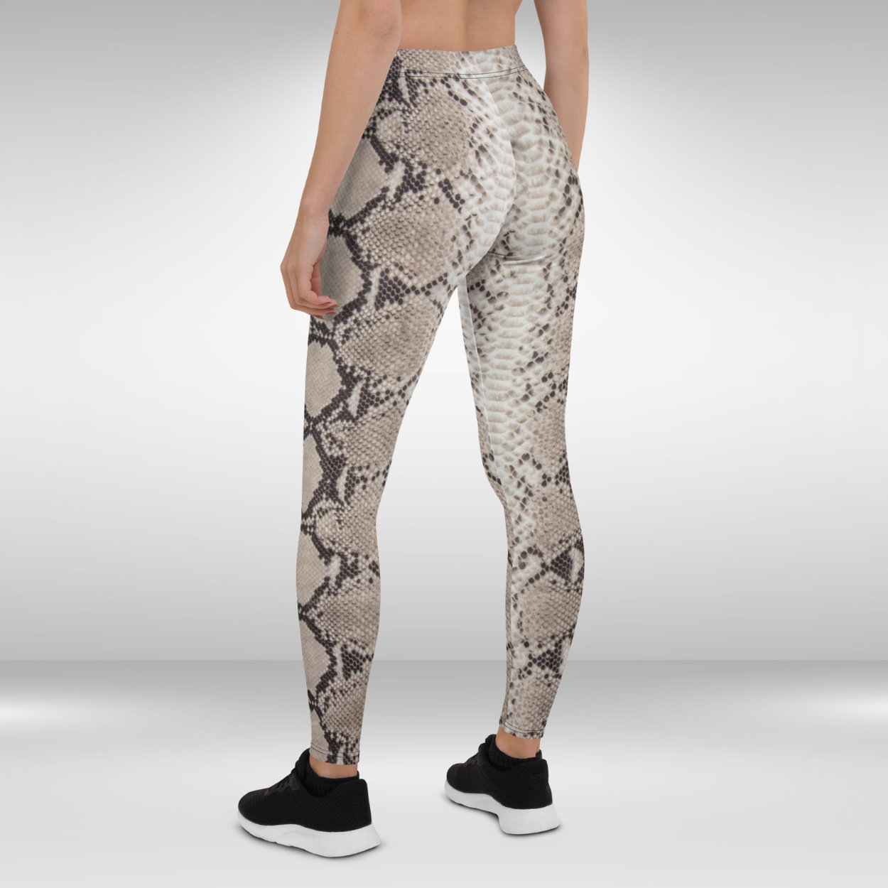Women Gym Legging - Snake Skin Print
