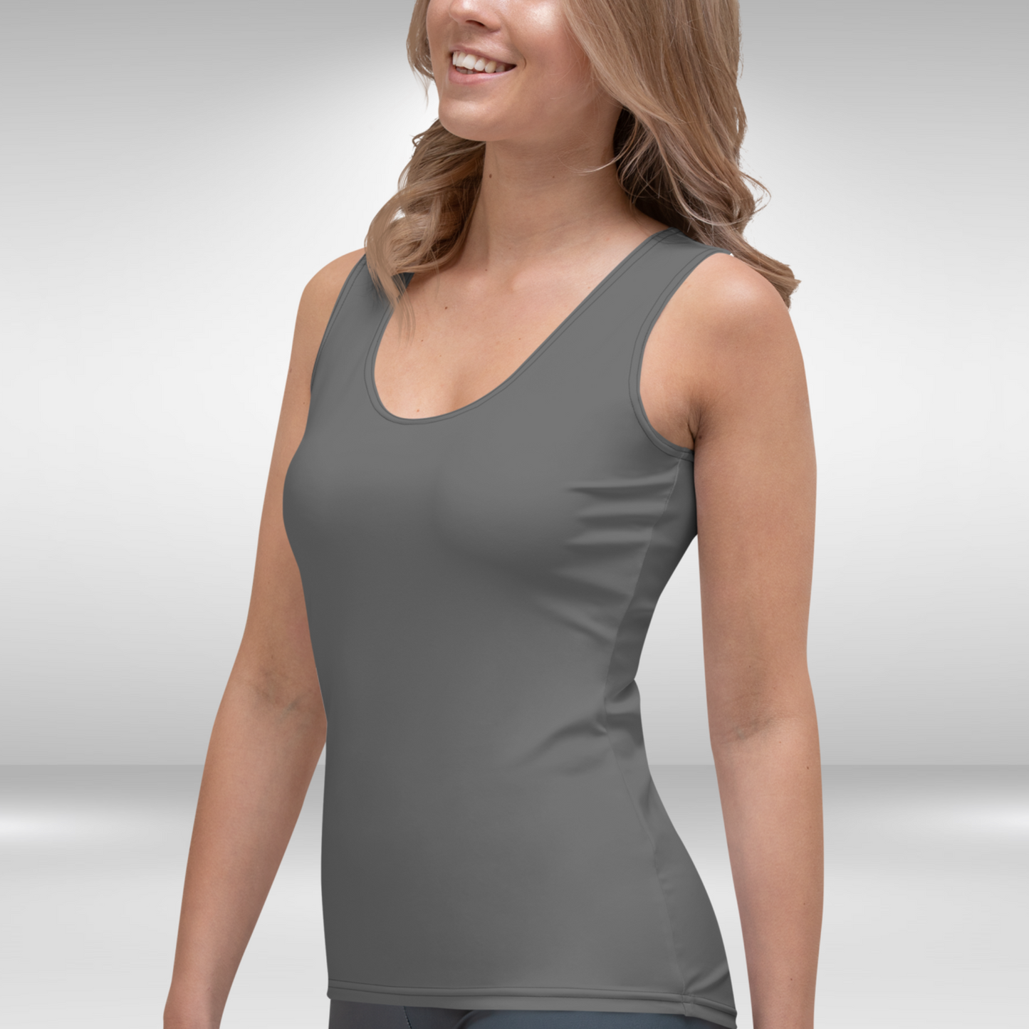 Women Tank Top - Charcoal