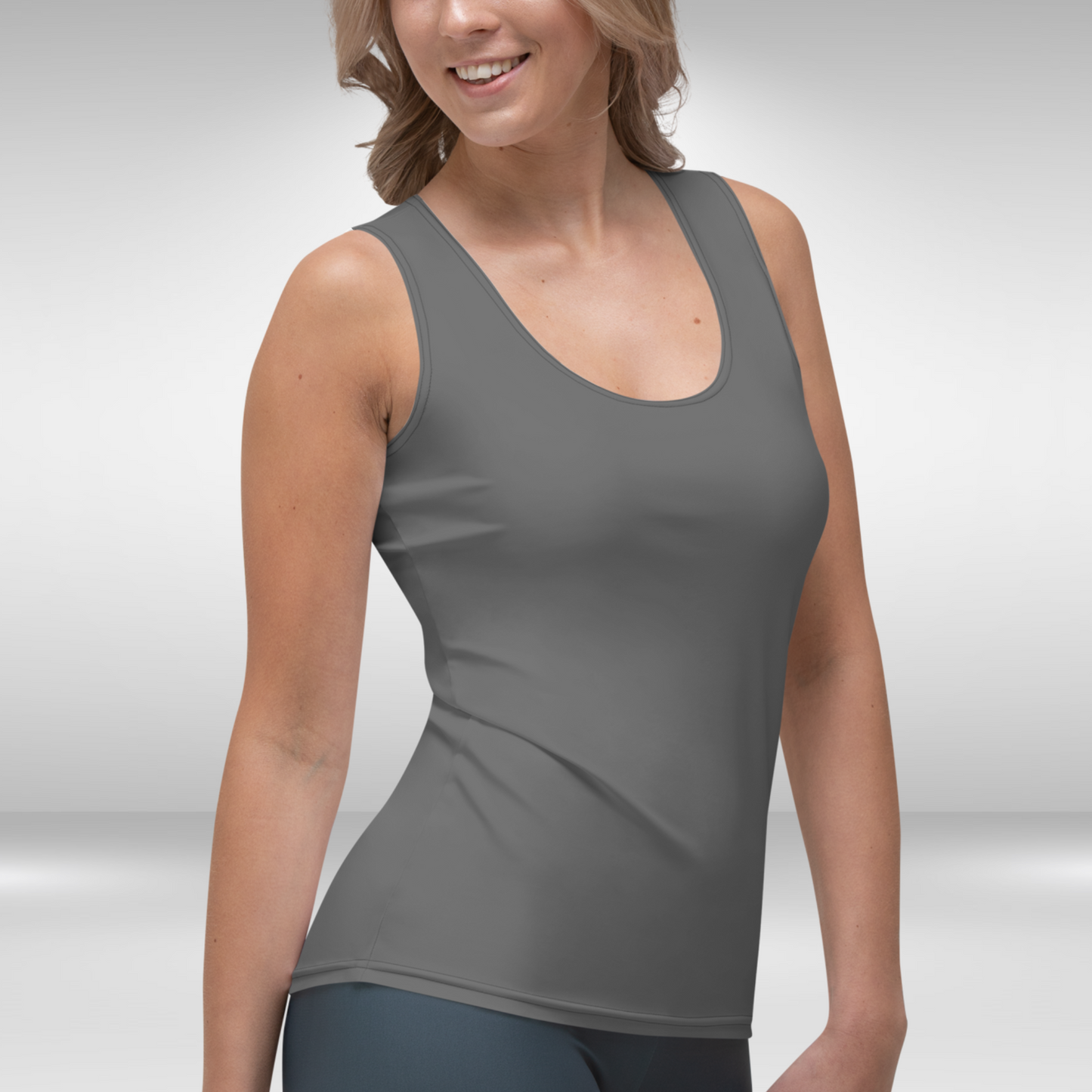Women Tank Top - Charcoal