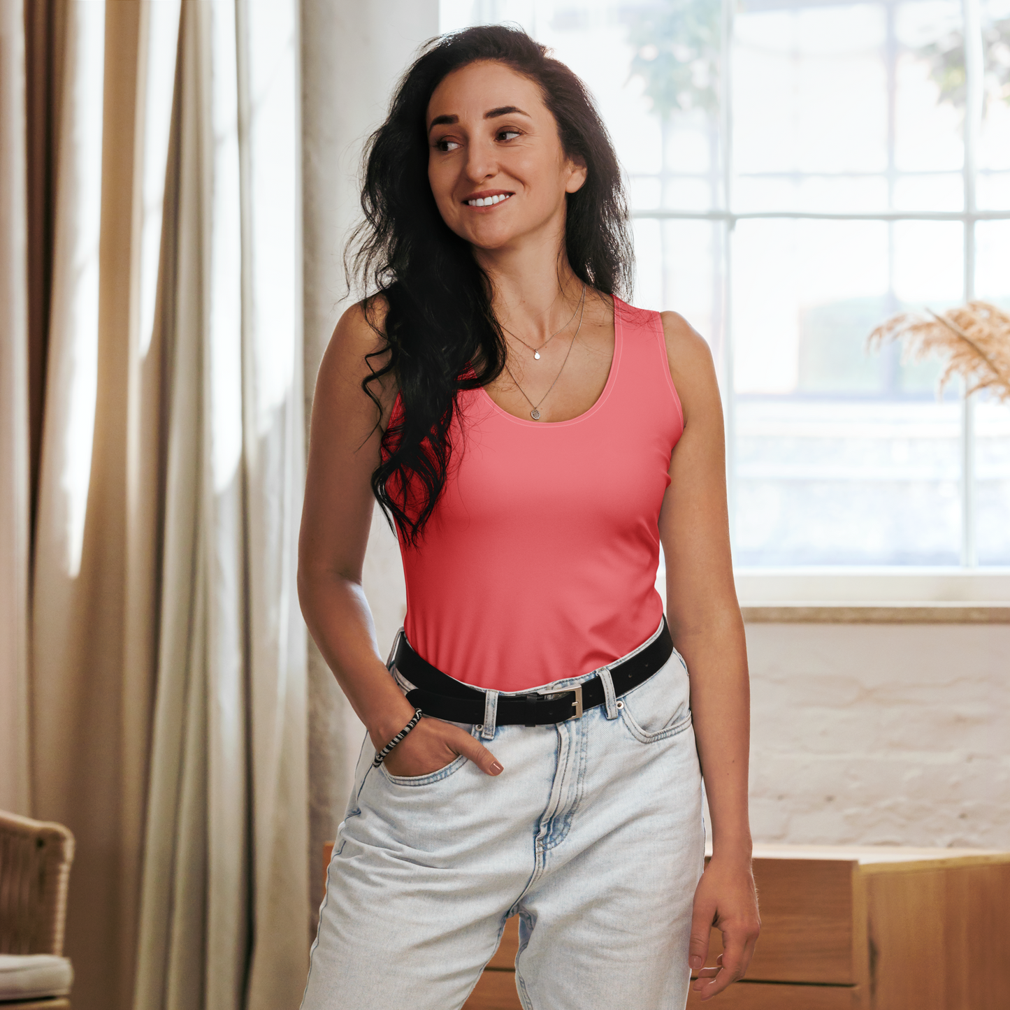 Women Tank Top - Froly Pink