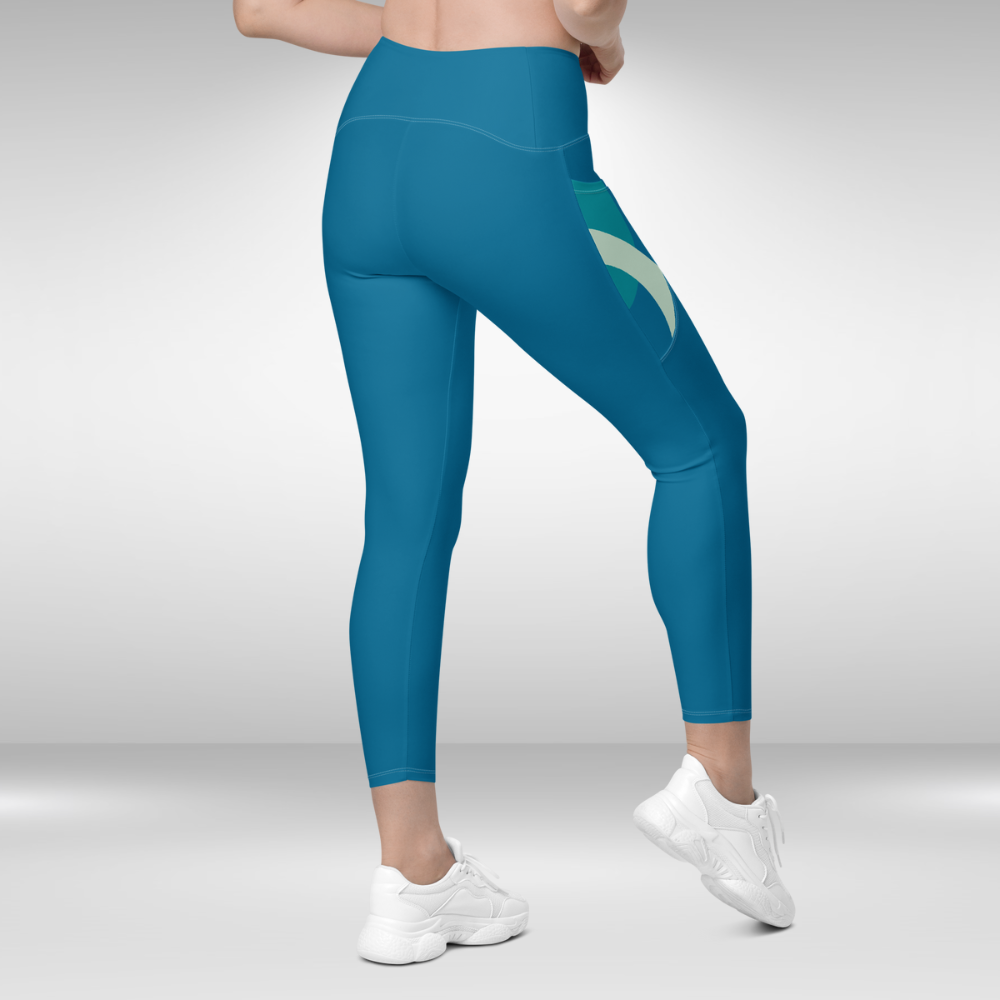 Women Legging With Pockets - Blue