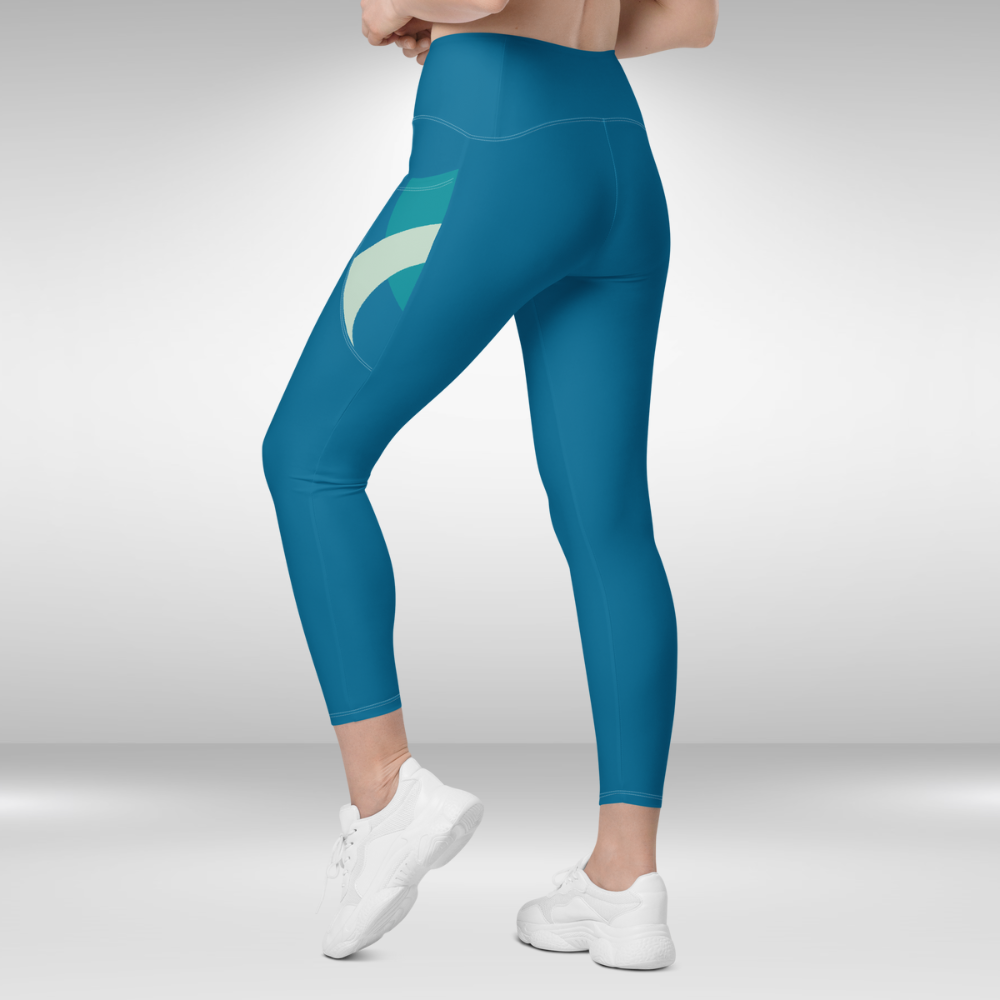 Women Legging With Pockets - Blue