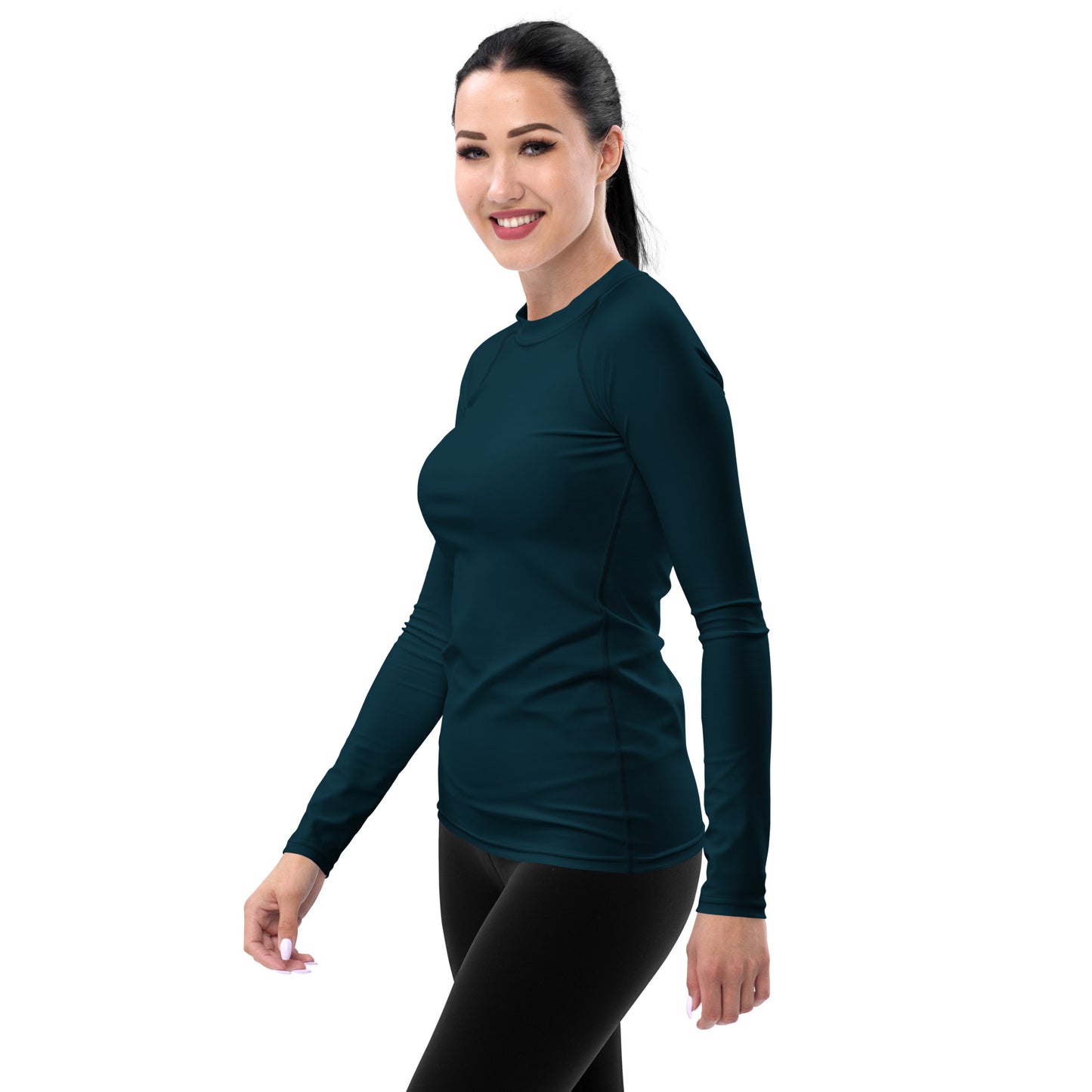 Women's Rash Guard - Blue Print