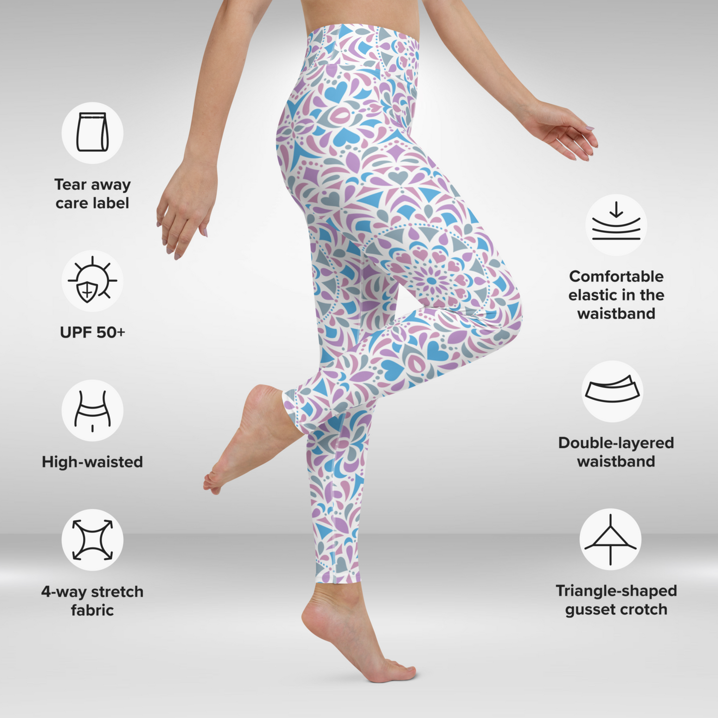 Women Yoga Legging - All Over Mandala Print