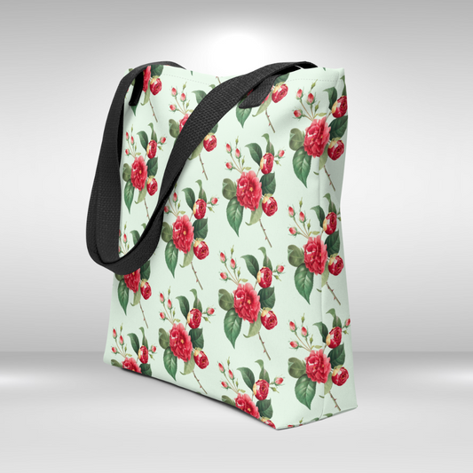 Shopping Tote Bag - Blossom Peony Print