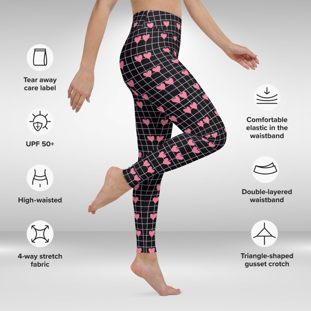 Women Legging With Pockets - Black Geometric Print – Satori Designs Studio