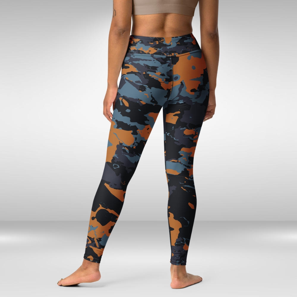 Women Yoga Legging - Night Camouflage Print