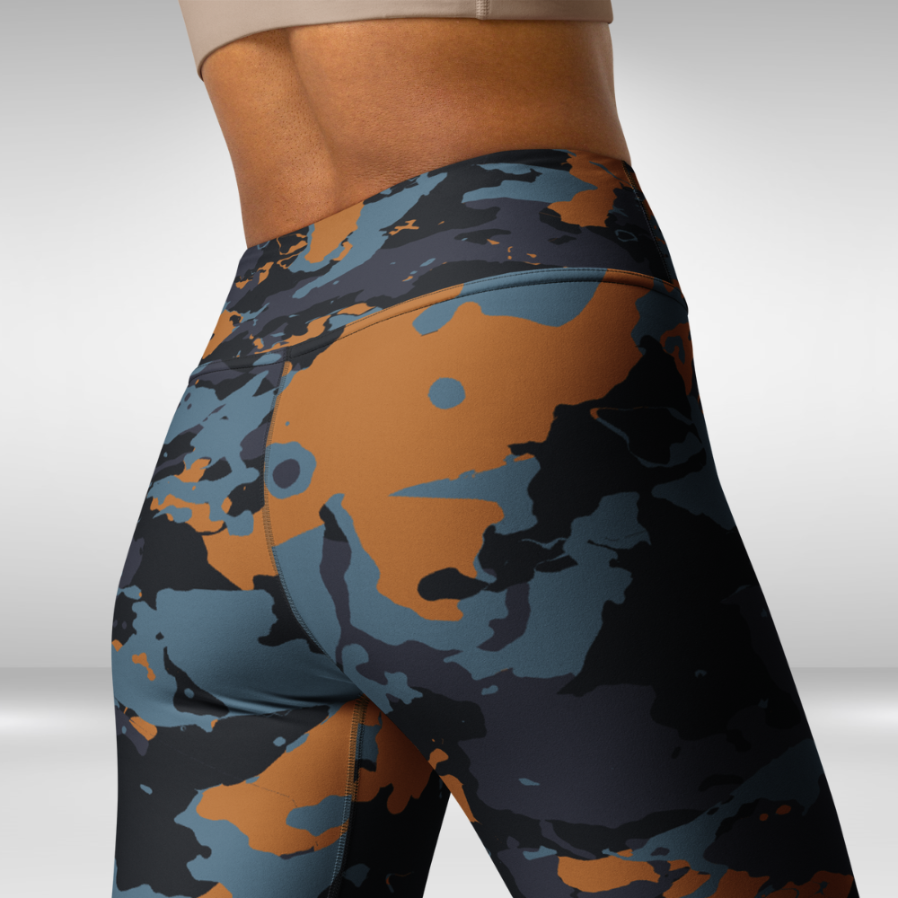 Women Yoga Legging - Night Camouflage Print