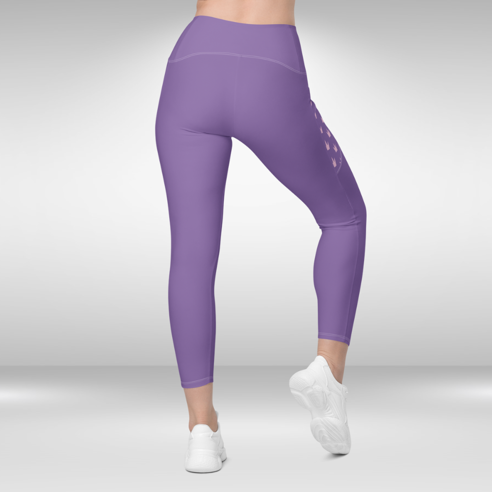 Women Leggings with pockets - Purple - Plus sizes available