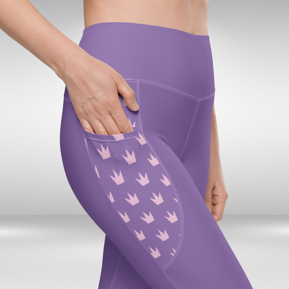Women Leggings with pockets - Purple - Plus sizes available