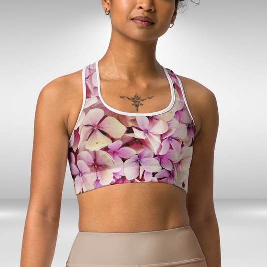 Women Sports Bra - Hawaii Floral Print