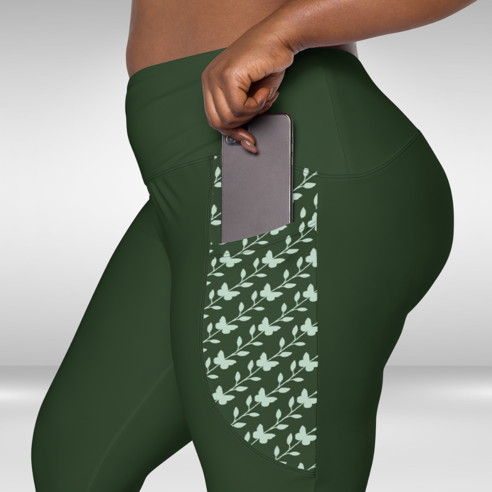 Women Leggings with pockets - Henna Colour