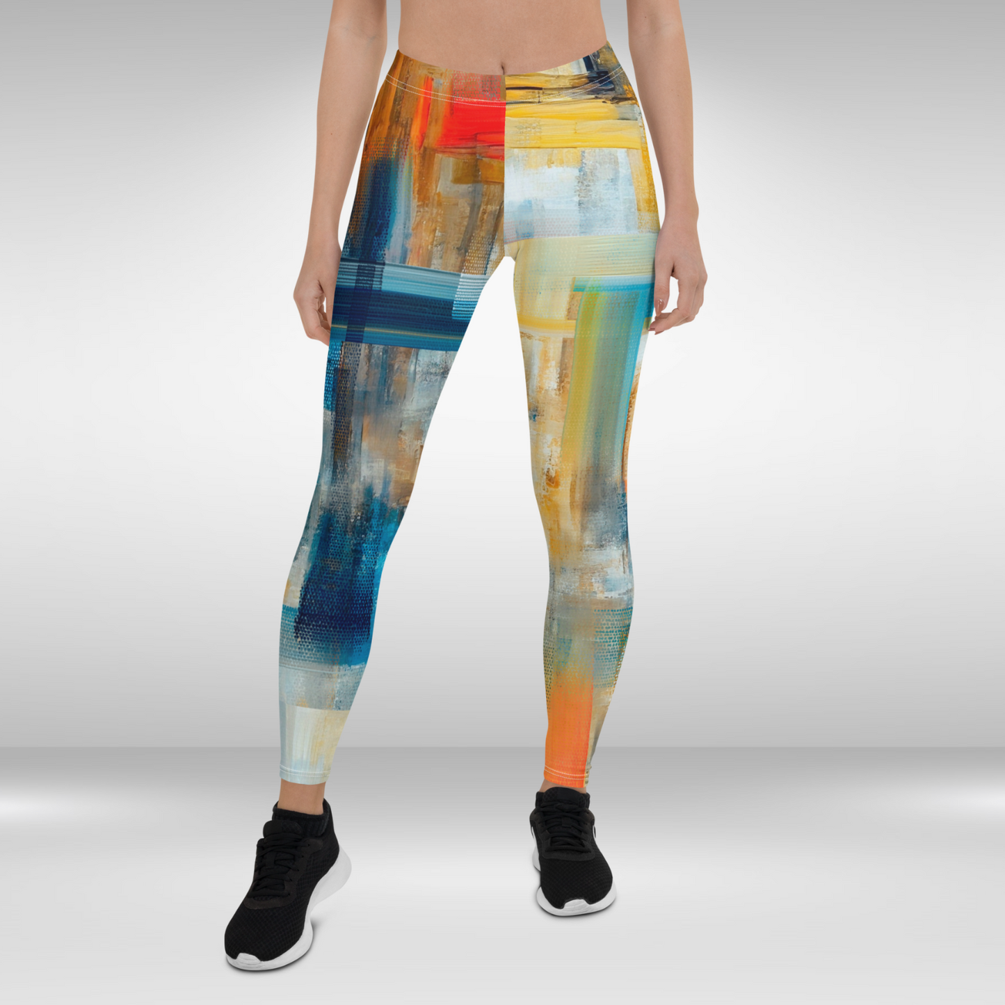 Women's Gym Legging - Abstract Art Print