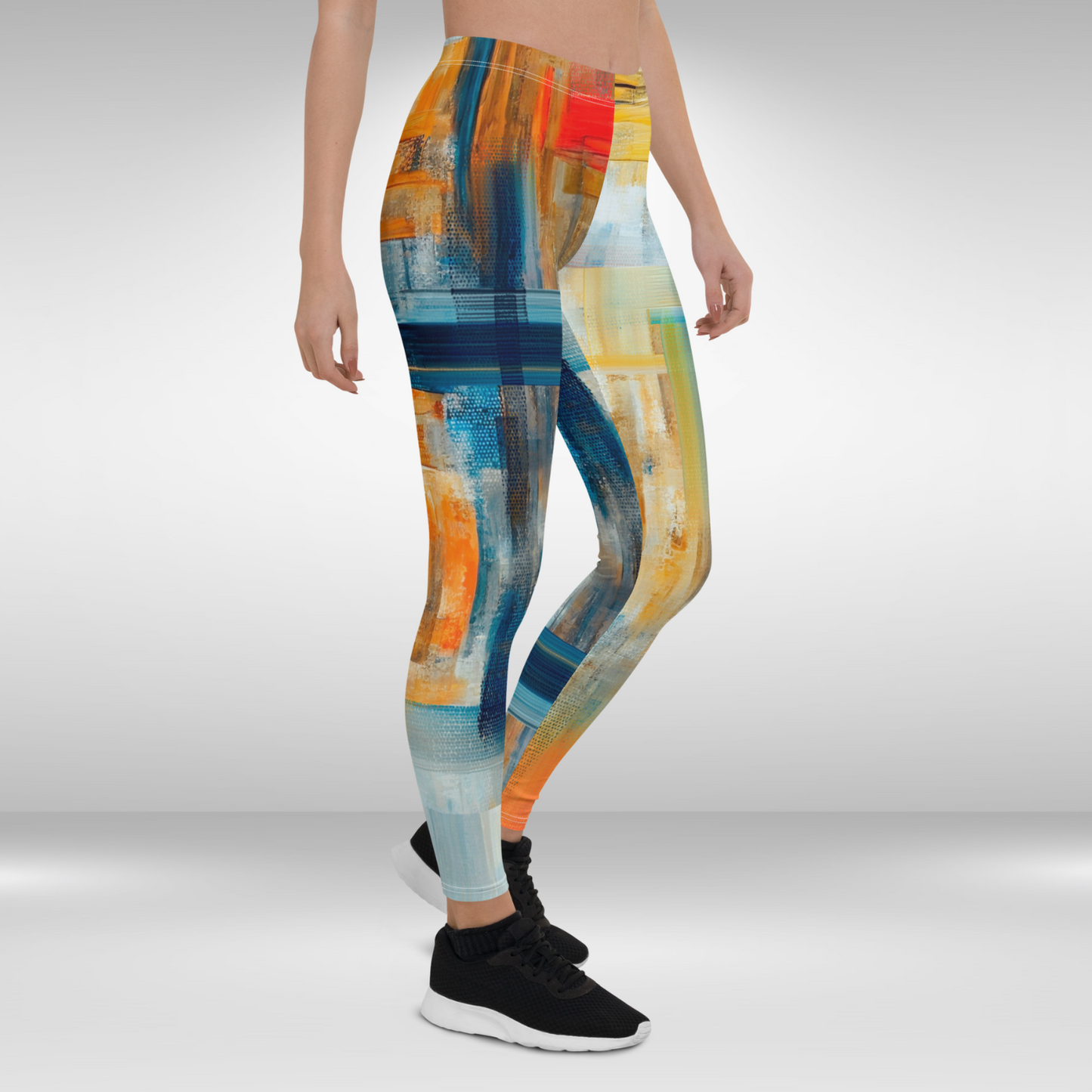 Women's Gym Legging - Abstract Art Print