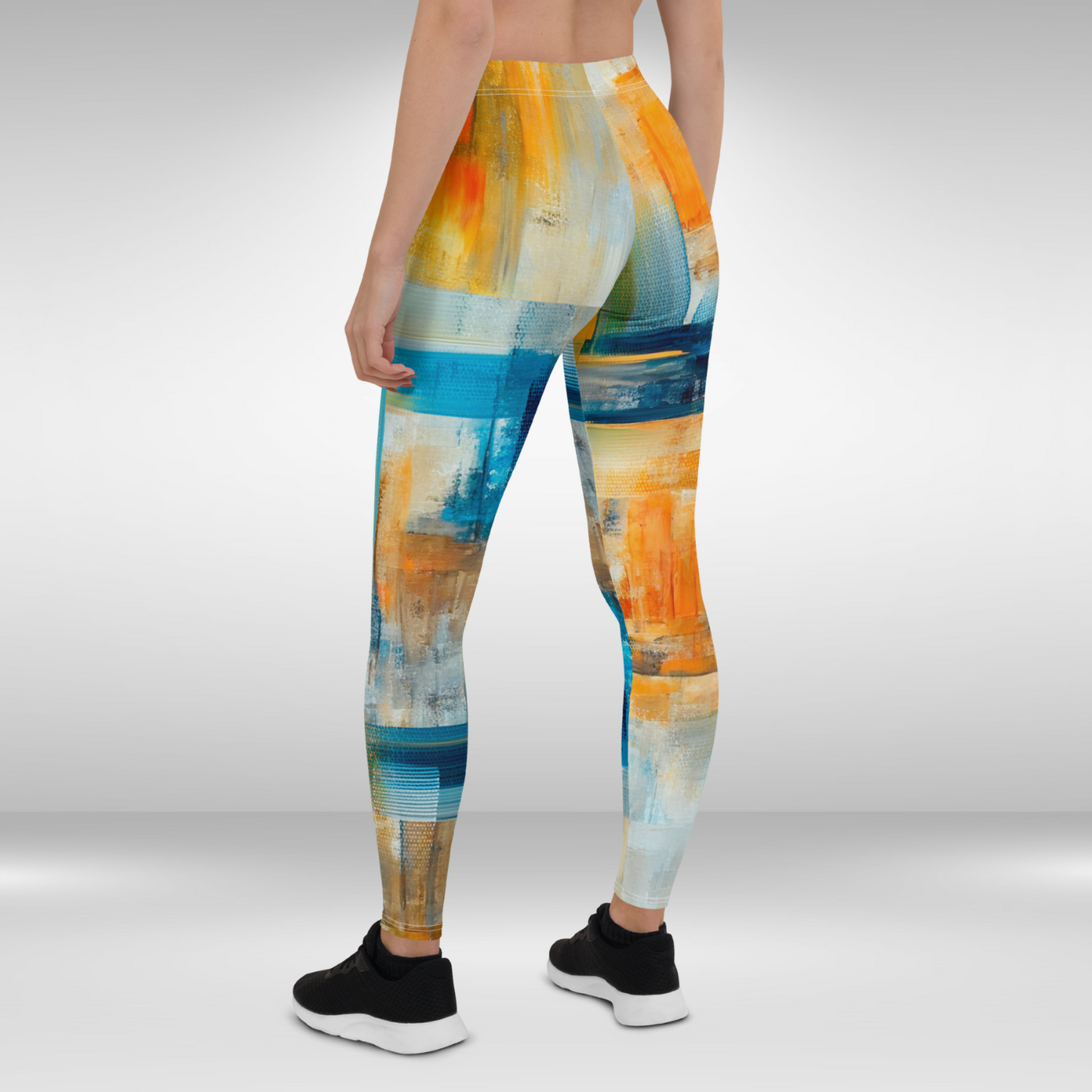 Women's Gym Legging - Abstract Art Print