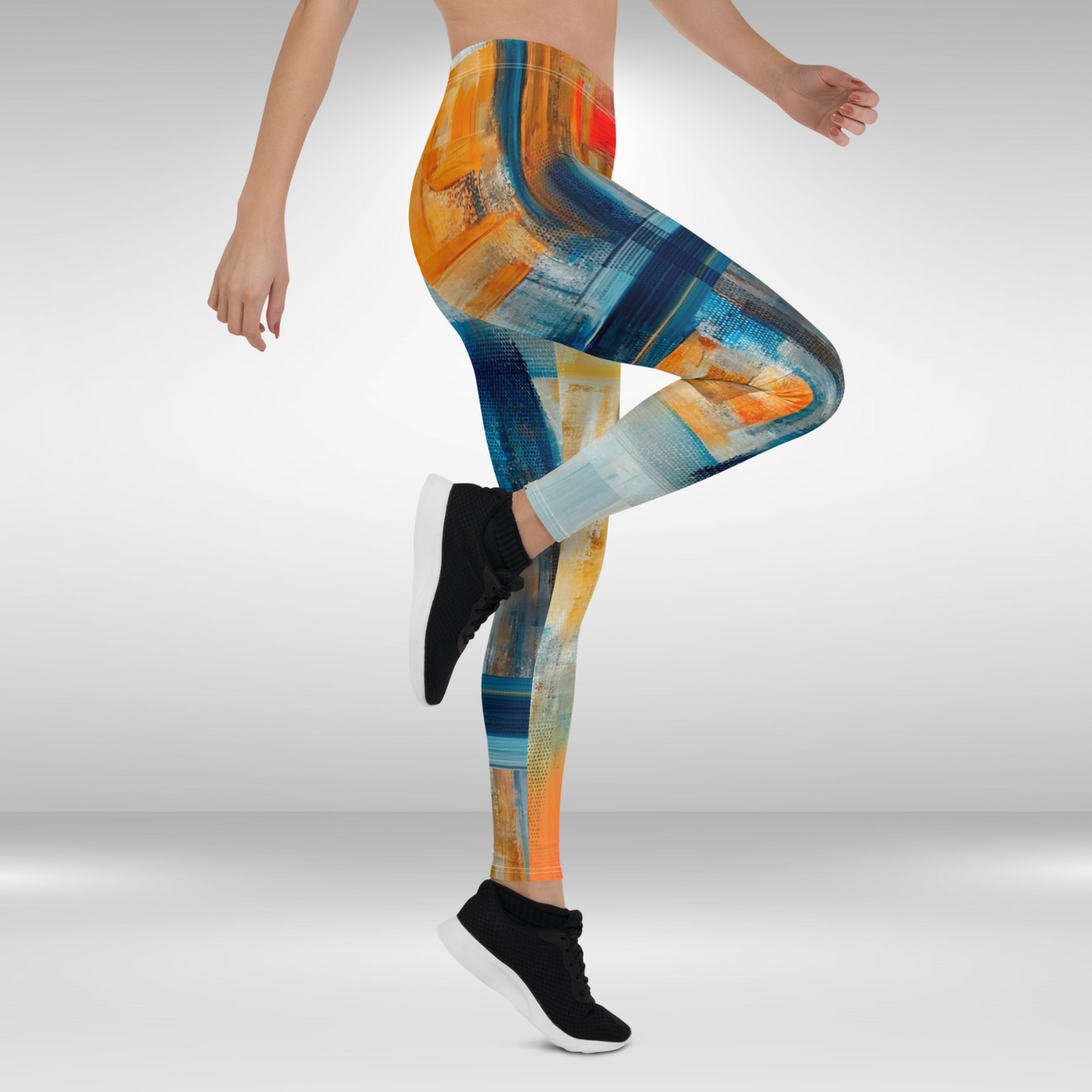 Women's Gym Legging - Abstract Art Print