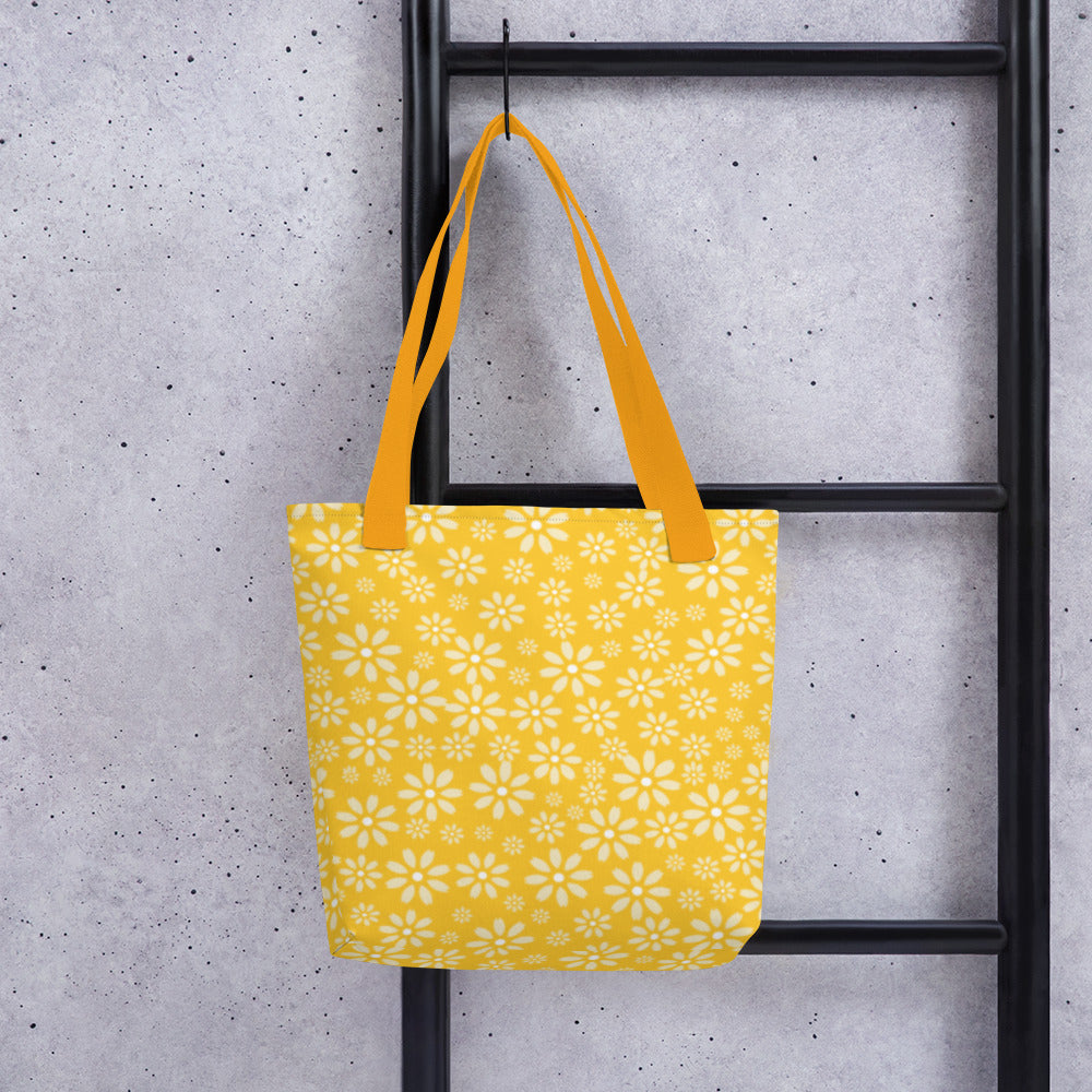 Shopping Tote Bag - Yellow Daisy Tote bag Print