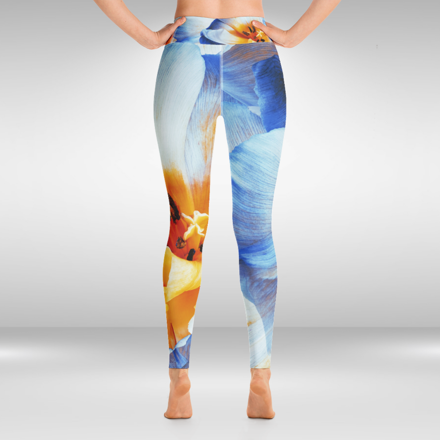 Women Yoga Legging - Oriental Floral Print